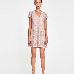 Zara pink lace dress 💕